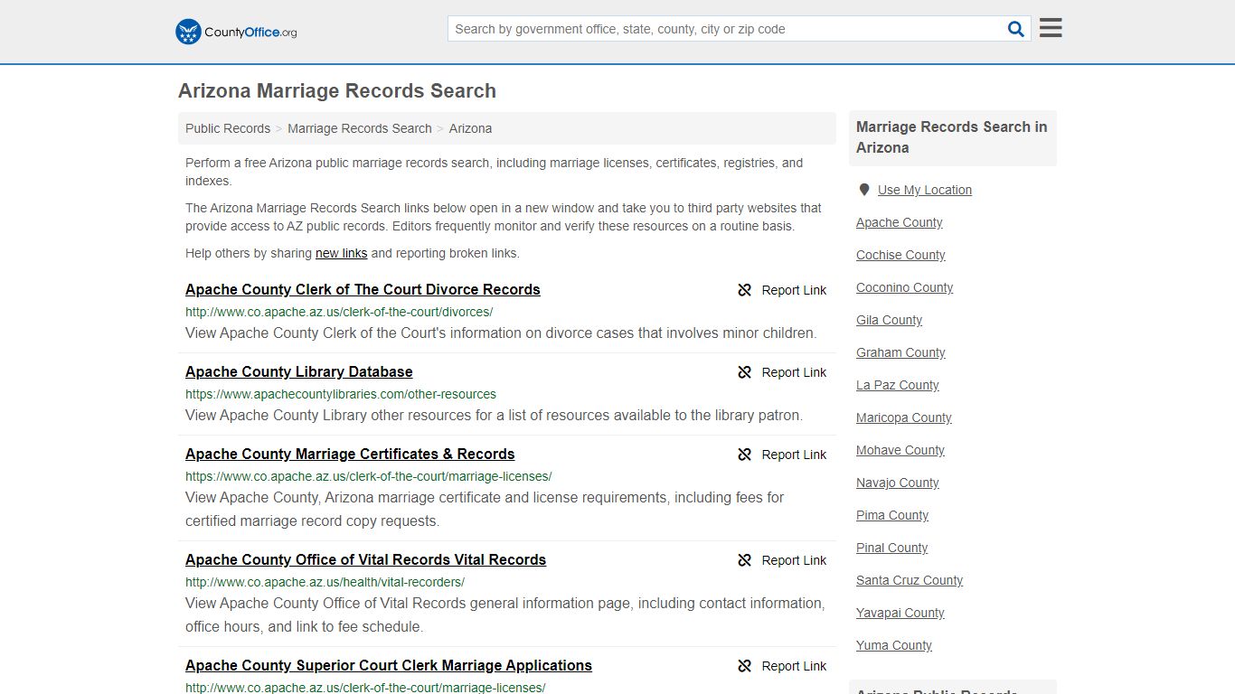 Marriage Records Search - Arizona (Marriage Licenses ...